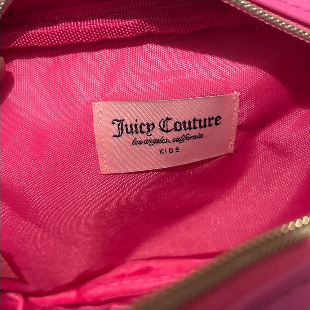 Juicy Couture Pink Quilted Crossbody Bag nwot kids girls cute stocking stuffer - Picture 6 of 6